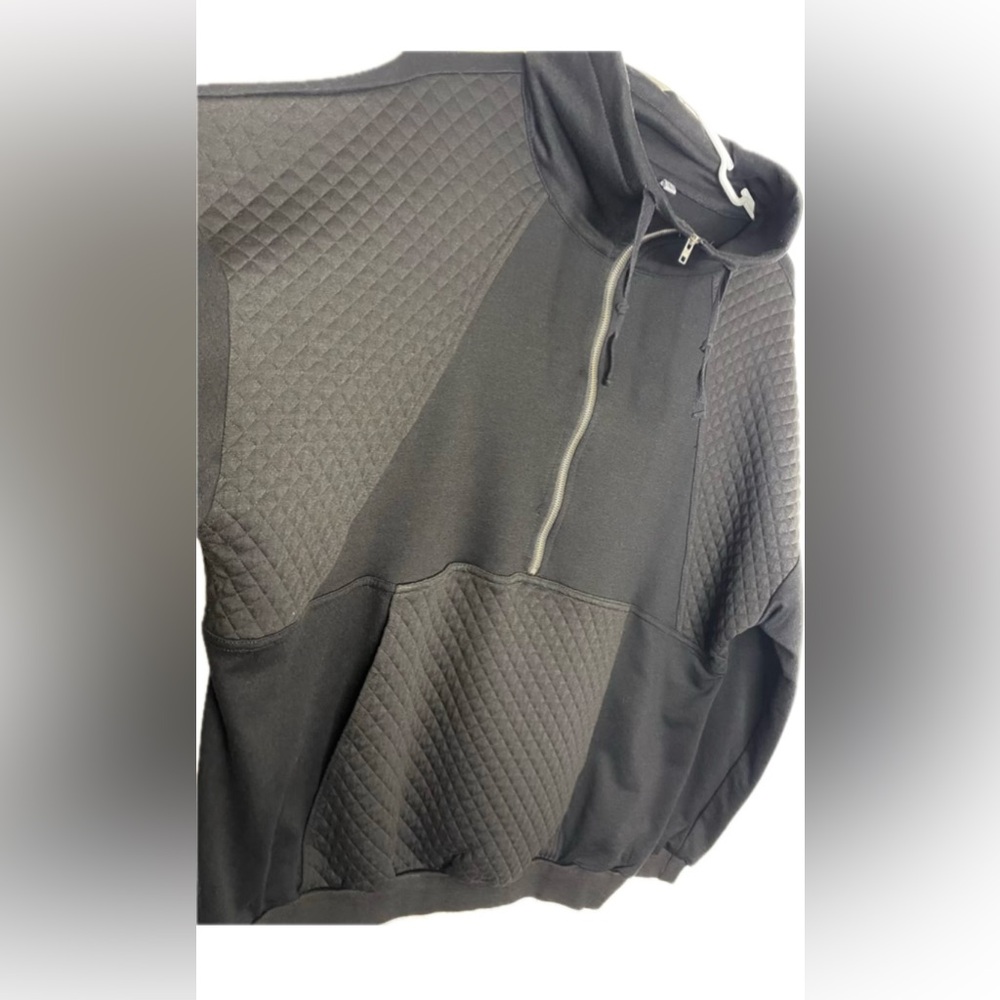 Women's Zip Up Solid Hoodie Pullover. Grey - Picture 6 of 7